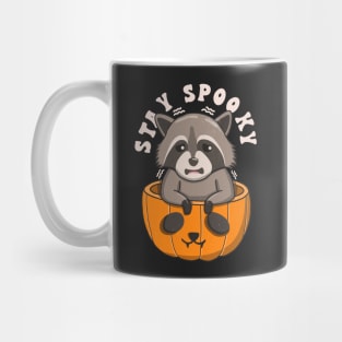 Retro Raccoon Stay Spooky Mug